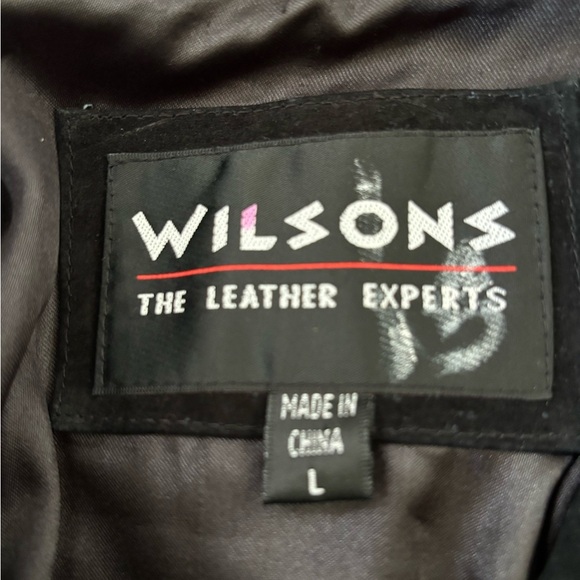 Wilson’s the leather Experts button down Genuine black suede leather jacket - Picture 5 of 8